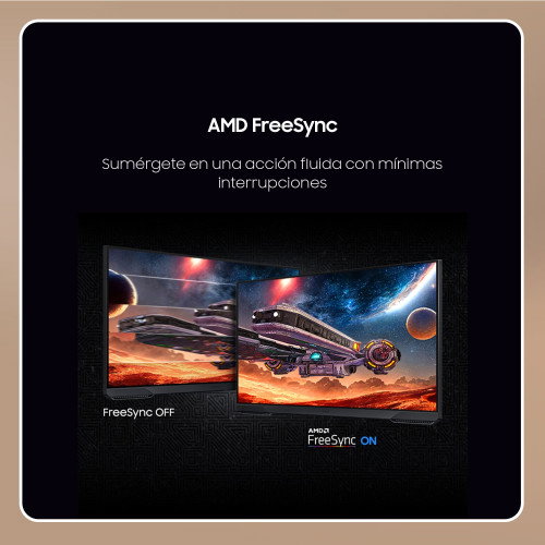 Samsung Monitor Gaming 27" Odyssey G5 G5F1 LS27FG510EUXEN, QHD 180Hz, 1ms, HDR10, AMD FreeSync, VA, Ajustable, Negro