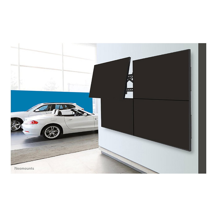 Newstar LED-VW2000BLACK Soporte de pared videowall para monitores planos de 32 a 75 pulgadas (81 a 191 cm) - Hasta 70 kg, inclinación 0-12°, color negro