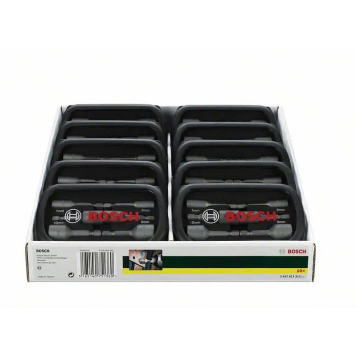 Bosch 2607017313 Juego de Brocas de Vástago 6 mm, 7 mm, 8 mm, 10 mm, 12 mm y 13 mm