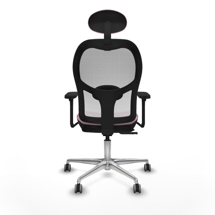 PIQUERAS Y CRESPO Silla de oficina Jorquera Rosa con mecanismo Sincro/Traslack