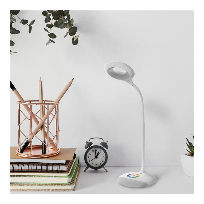 Avide Lámpara de mesa LED RGB Blanco 4W 250lm Avide Lámpara de mesa LED RGB Blanco 4W 250lm