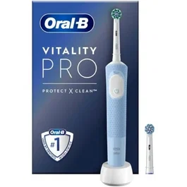 Oral-B Cepillo Dental Eléctrico Recargable Vitality Pro Azul con 3 Modos, Temporizador 2 Min y 1 Recambio CEP DEN VPRO BL 1REC
