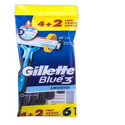 Gillette Blue 3 Maquinillas de afeitar desechables 6 unidades