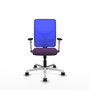 PIQUERAS Y CRESPO Silla de oficina Motilla con mecanismo Sincro, morado y azul