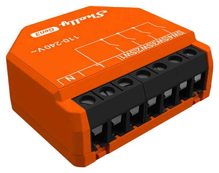 Shelly i4 Gen3 Relé Eléctrico de 4 Canales