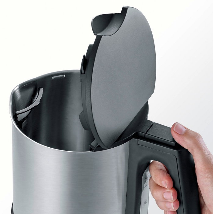 Severin WK 3409 Hervidor Eléctrico 1,7L Acero Inoxidable y Negro