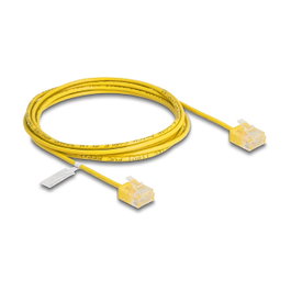 DeLOCK Cable de red RJ45 Cat.6 UTP Ultra Slim 2 m Amarillo