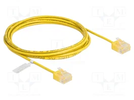 DeLOCK Cable de red RJ45 Cat.6 UTP Ultra Slim 2 m Amarillo