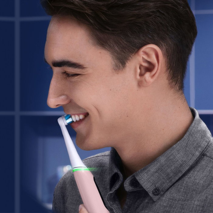 Oral-B iO Series 6 Cepillo de Dientes Eléctrico Rosa y Blanco con Estuche