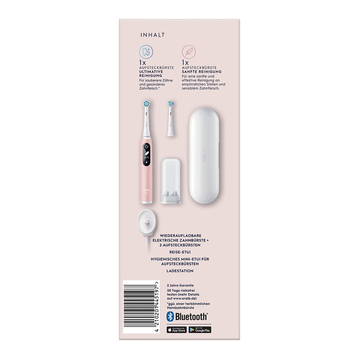 Oral-B iO Series 6 Cepillo dental eléctrico vibratorio con 5 modos (Diario, Encías, Sensible) - Incluye 2 cabezales y estuche de viaje