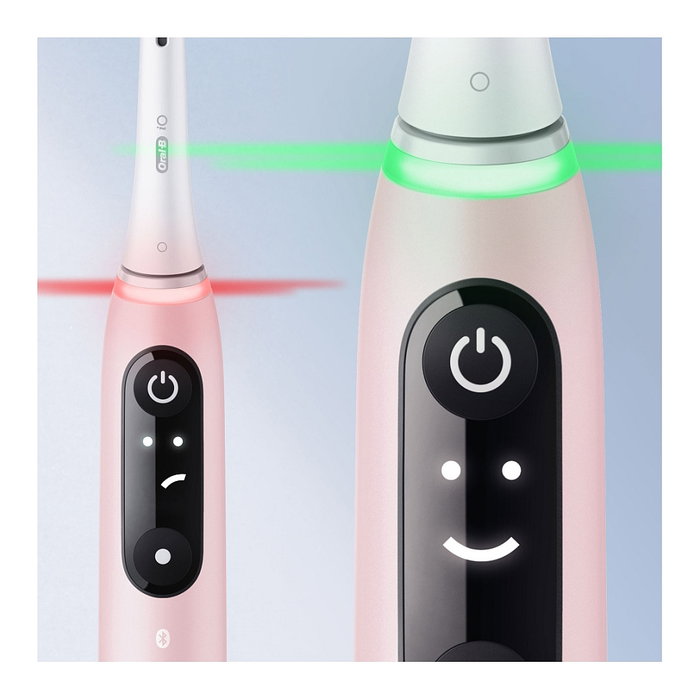 Oral-B iO Series 6 Cepillo dental eléctrico vibratorio con 5 modos (Diario, Encías, Sensible) - Incluye 2 cabezales y estuche de viaje