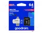 GOODRAM Tarjeta microSDXC 64GB Class 10 UHS I U1 V10