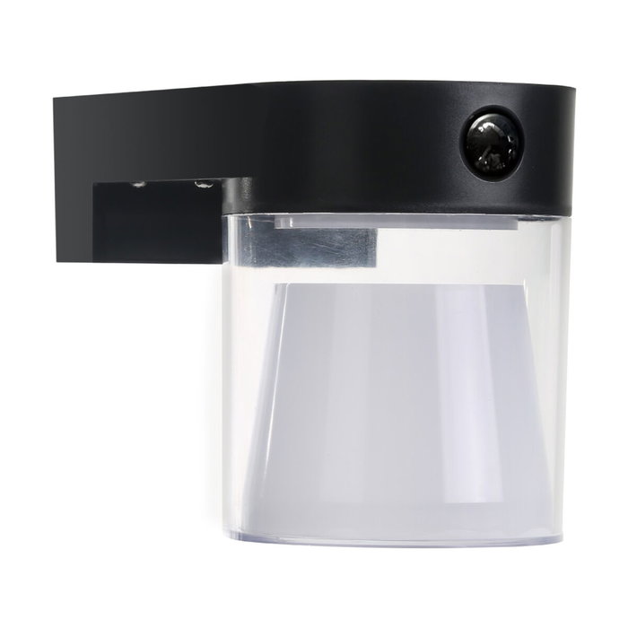 Edm Aplique solar cilíndrico 4 W 500 lm Negro
