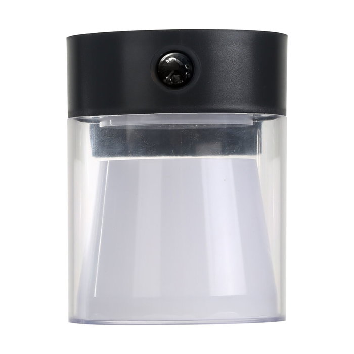 Edm Aplique solar cilíndrico 4 W 500 lm Negro