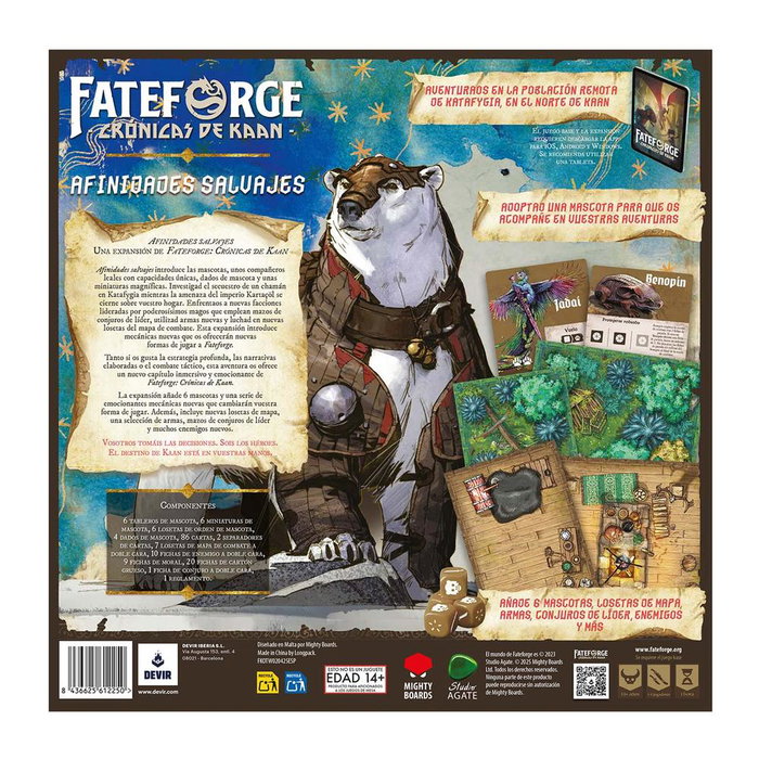 Devir Expansión Fateforge: Crónicas de Kaan - Afinidades salvajes Devir Expansión Fateforge: Crónicas de Kaan - Afinidades salvajes