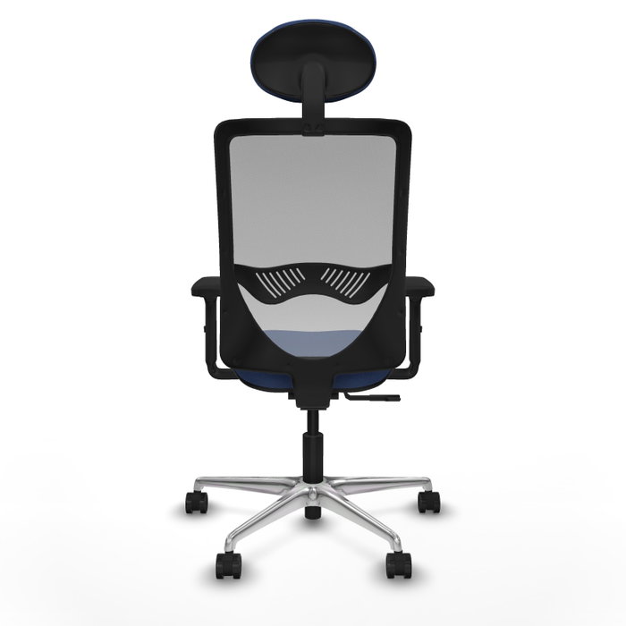 PIQUERAS Y CRESPO Silla de oficina Zulema con mecanismo Sincro, Azul marino y Gris PIQUERAS Y CRESPO Silla de oficina Zulema con mecanismo Sincro, Azul marino y Gris