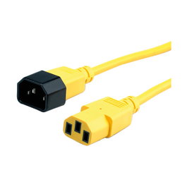 ROLINE Cable de conexión IEC 320 C14 - C13 Amarillo 1,8m