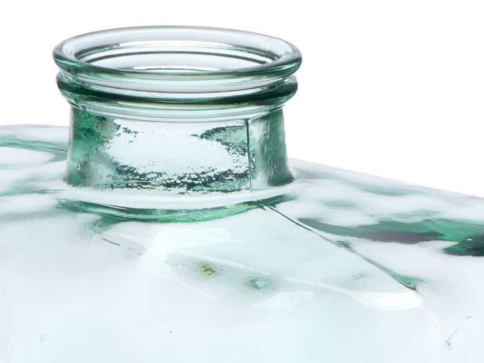 Giftdecor Jarron Vidrio Reciclado Rectangular Transparente 27 cm (Set de 3)