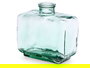 Giftdecor Jarron Vidrio Reciclado Rectangular Transparente 27 cm (Set de 3)