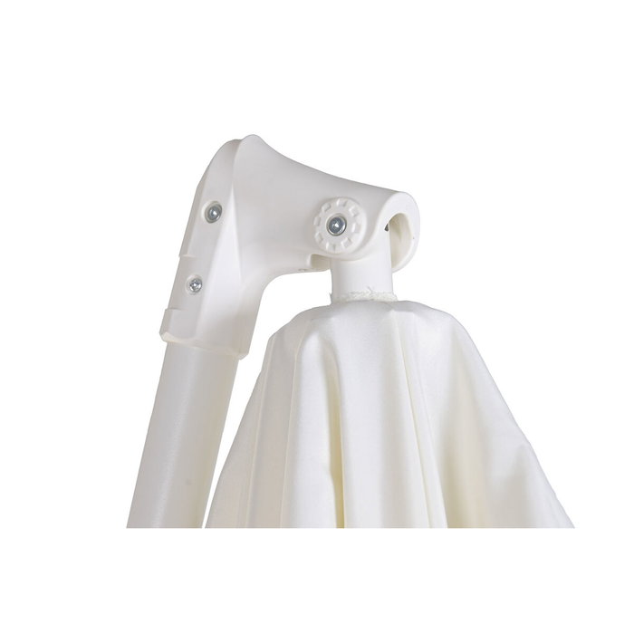 DKD Home Decor Parasol de Acero y Poliéster Blanco 250x250x250 cm