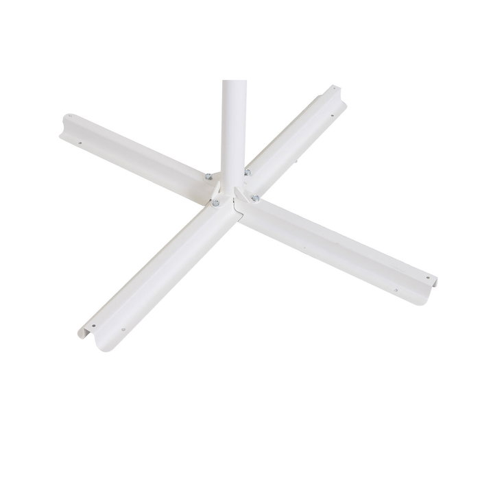 DKD Home Decor Parasol de Acero y Poliéster Blanco 250x250x250 cm