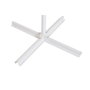 DKD Home Decor Parasol de Acero y Poliéster Blanco 250x250x250 cm