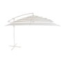 DKD Home Decor Parasol de Acero y Poliéster Blanco 250x250x250 cm