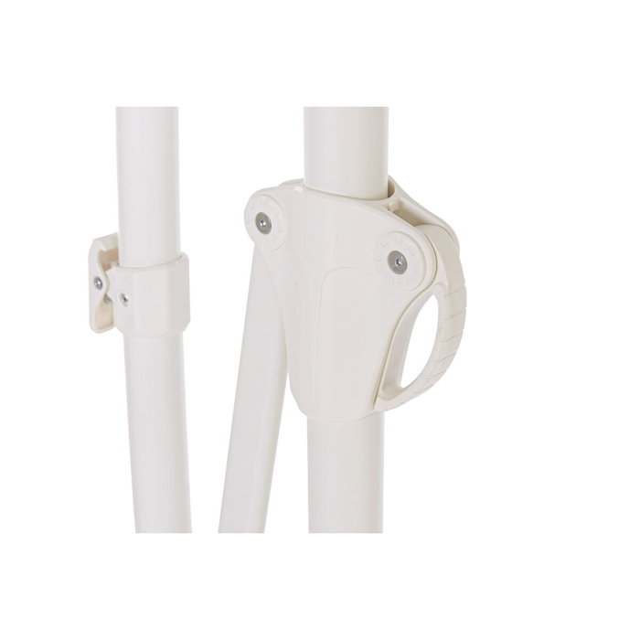 DKD Home Decor Parasol de Acero y Poliéster Blanco 250x250x250 cm