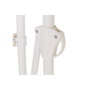 DKD Home Decor Parasol de Acero y Poliéster Blanco 250x250x250 cm