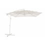 DKD Home Decor Parasol de Acero y Poliéster Blanco 250x250x250 cm