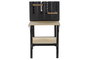 DKD Home Decor Barbacoa Desmontable para Terraza y Jardín Negro Natural Acero 113 x 51 x 97 cm