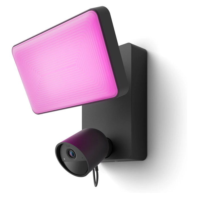 Philips Hue AAANE66346 Cámara de seguridad inteligente para exteriores con foco, 1080P, comunicación bidireccional Philips Hue AAANE66346 Cámara de seguridad inteligente para exteriores con foco, 1080P, comunicación bidireccional