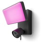 Philips Hue AAANE66346 Cámara de seguridad inteligente para exteriores con foco, 1080P, comunicación bidireccional