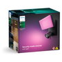 Philips Hue AAANE66346 Cámara de seguridad inteligente para exteriores con foco, 1080P, comunicación bidireccional