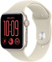 Apple Watch SE 3 GPS 40mm Starlight Aluminium Case | Sand Sport Band - S/M