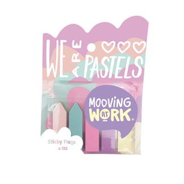 Banderitas Adhesivas Mooving Pastel Flechas Colores Blister De 5