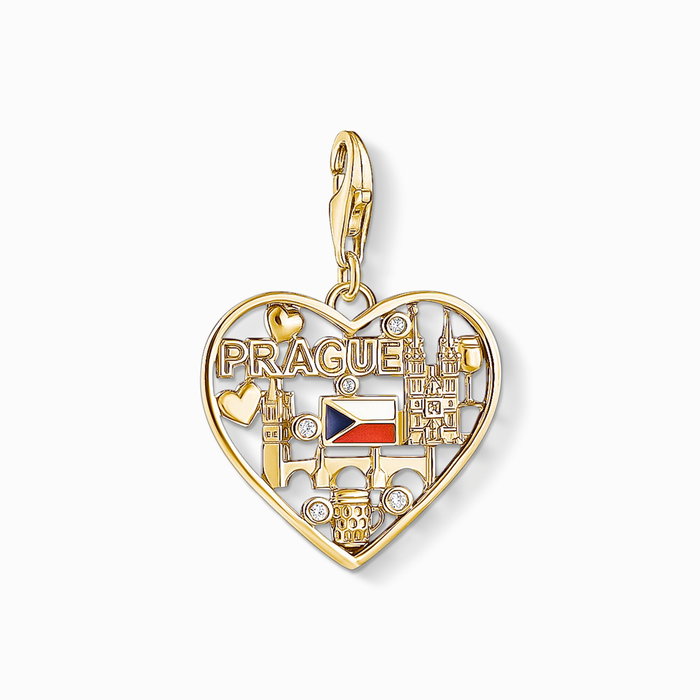 Thomas Sabo Dije de Plata de Ley con Baño de Oro 18K Thomas Sabo Dije de Plata de Ley con Baño de Oro 18K