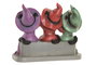 DKD Home Decor Figura de Gatos en Resina Negro y Multicolor
