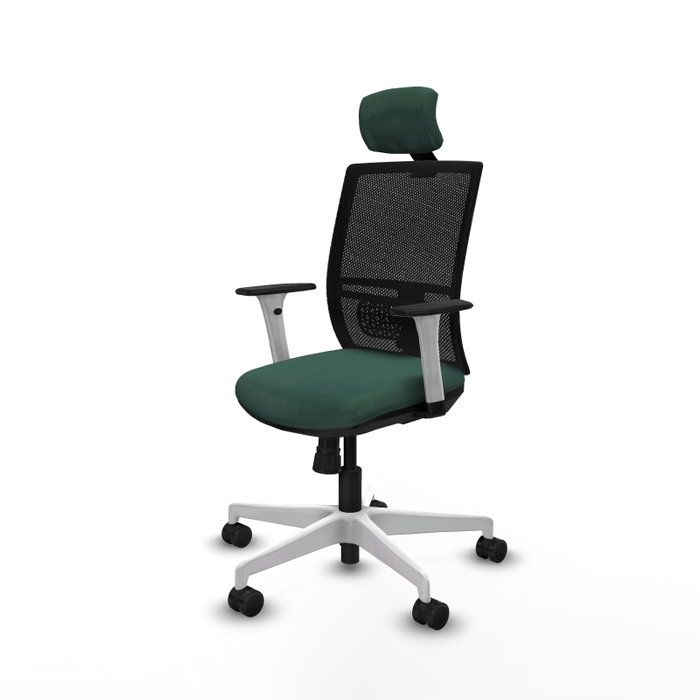 PIQUERAS Y CRESPO Silla de oficina Yunquera Verde botella con mecanismo Sincro PIQUERAS Y CRESPO Silla de oficina Yunquera Verde botella con mecanismo Sincro