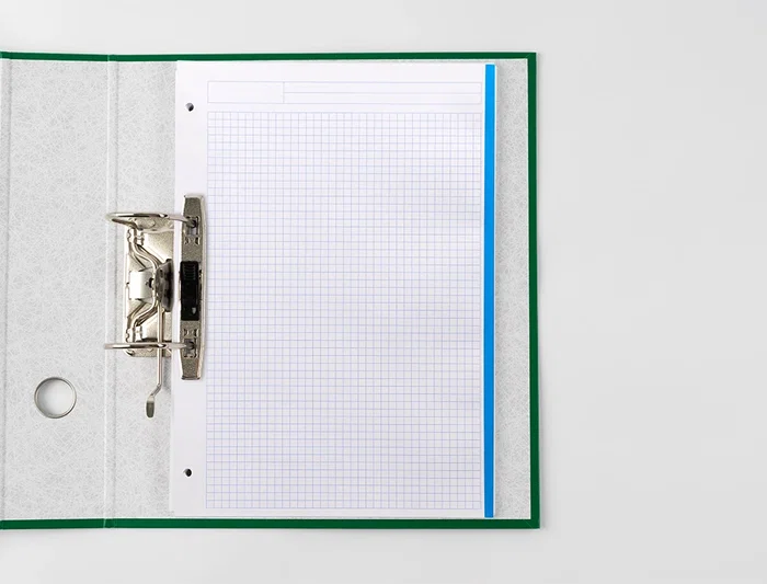 Liderpapel Recambio A4 120 Hojas 80gr Cuadro 5mm Sin Margen 4 Taladros Bandas de 5 Colores