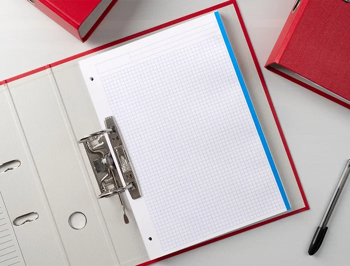 Liderpapel Recambio A4 120 Hojas 80gr Cuadro 5mm Sin Margen 4 Taladros Bandas de 5 Colores