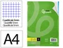 Liderpapel Recambio A4 120 Hojas 80gr Cuadro 5mm Sin Margen 4 Taladros Bandas de 5 Colores