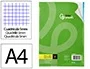 Liderpapel Recambio A4 120 Hojas 80gr Cuadro 5mm Sin Margen 4 Taladros Bandas de 5 Colores