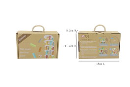 DKD Home Decor Juego De Mesa Kids Multicolor Madera Set de 45