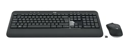 Logitech MK540 Advanced - Combo Teclado y Ratón Inalámbrico RF, Eslovaco QWERTZ, Negro y Blanco, Interruptor de Membrana, Antiderrames