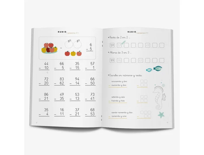 Rubio Cuaderno problemas nº 2 para el desarrollo intelectual del alumno, complementa enseñanzas educativas