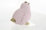DKD Home Decor Figura de Resina Pajarito Surtido de 2 en Azul Celeste y Rosa Palo