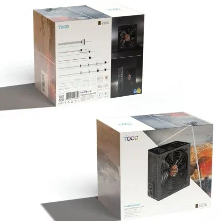 TooQ Fuente de Alimentación TQHELIOS-850SP 850W 80 Plus Bronze ATX con Ventilador de 120mm Negro