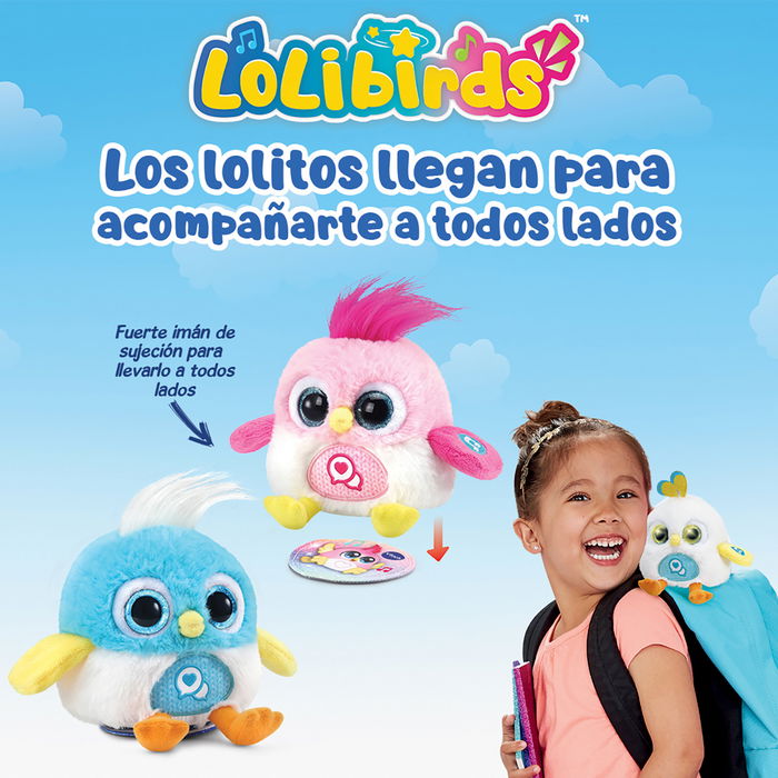 V-Tech Lolito Pinky 80-571957 Peluche Interactivo con Voz y Grabadora para Hombro en Color Rosa