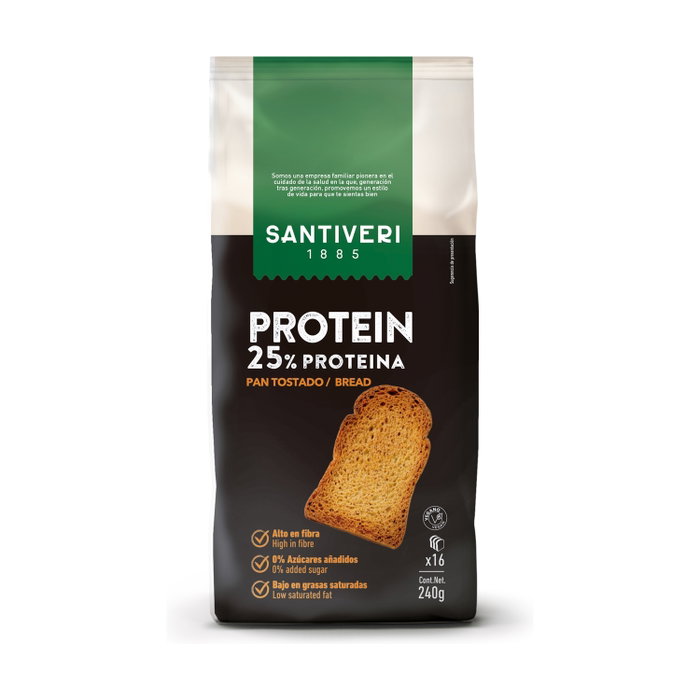 Santiveri Pan Tostado Proteico Vegan 240g Santiveri Pan Tostado Proteico Vegan 240g